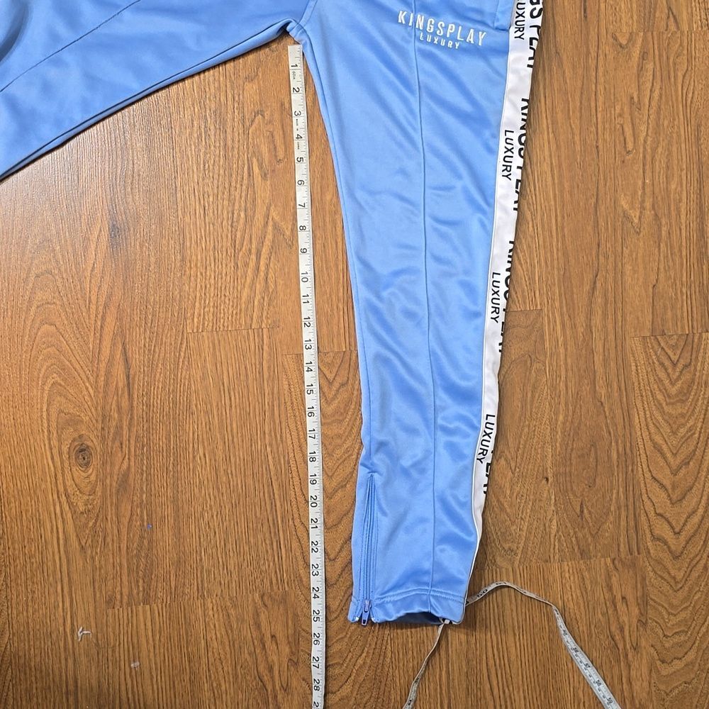 KINGSPLAY TRACK SUIT LIGHT BLUE ZIP - Picture 4 of 12